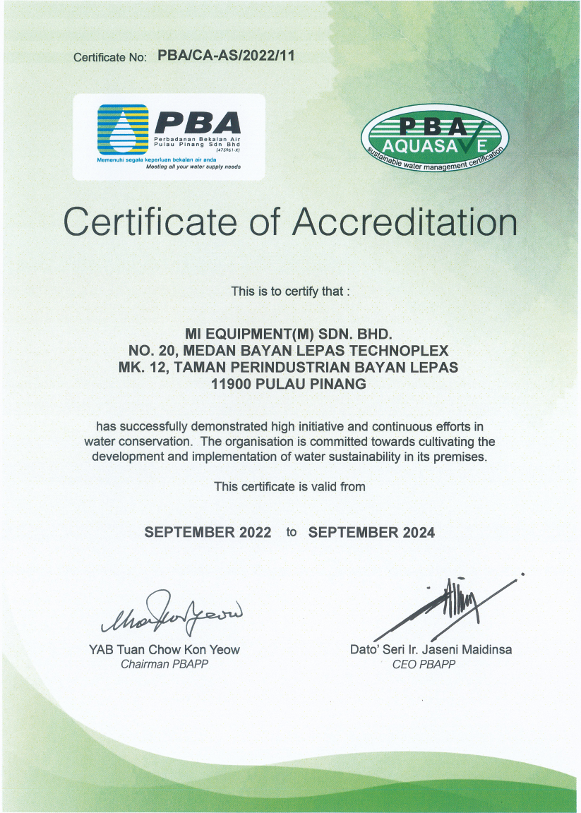 Sustainable Water Management Certification
2022–2024